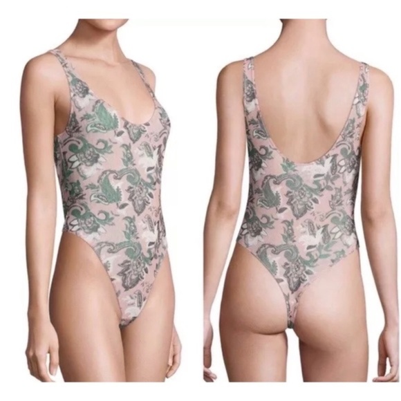 Free People Pants - NWOT Free People So Fresh thong bodysuit S